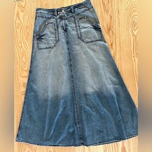 Denim A-Line Skirt